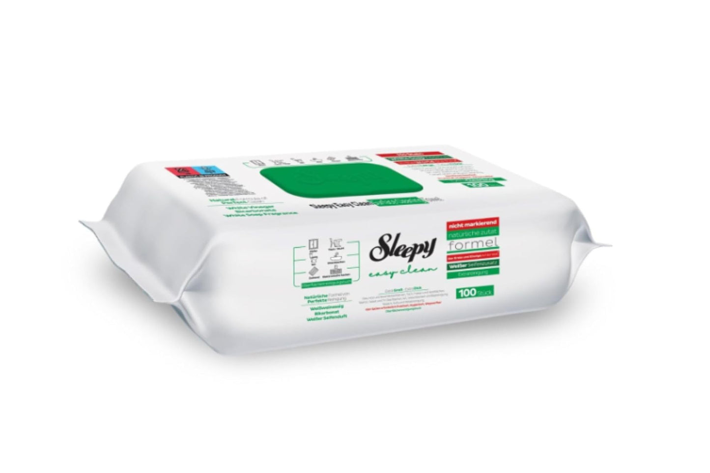 Sleepy Easy Clean Oberflächenreinigungstücher Bleichzusatz 1 Pack, 100 Blatt