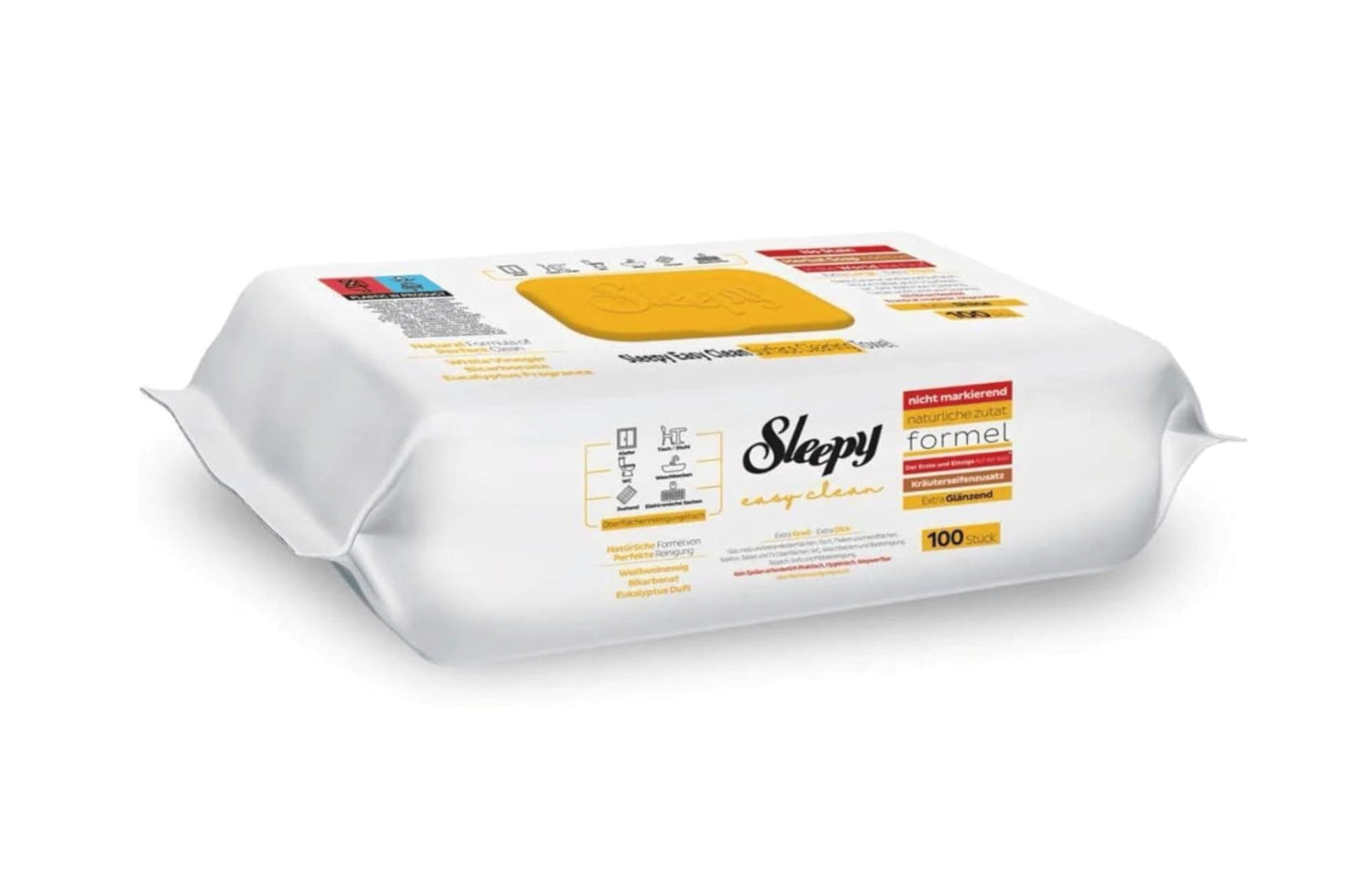 Sleepy Easy Clean Oberflächenreinigungstücher Bleichzusatz 1 Pack, 100 Blatt