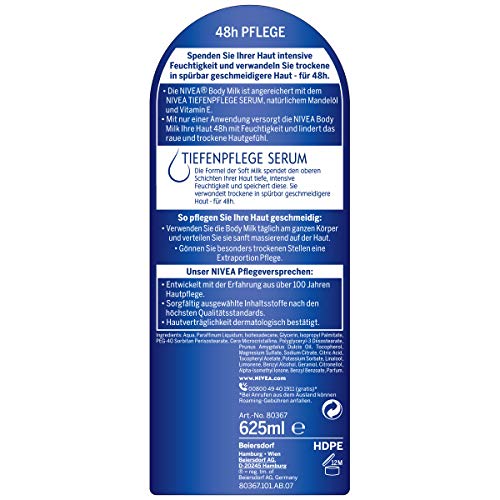 NIVEA - Reichhaltige Body Milk (625 ml)
