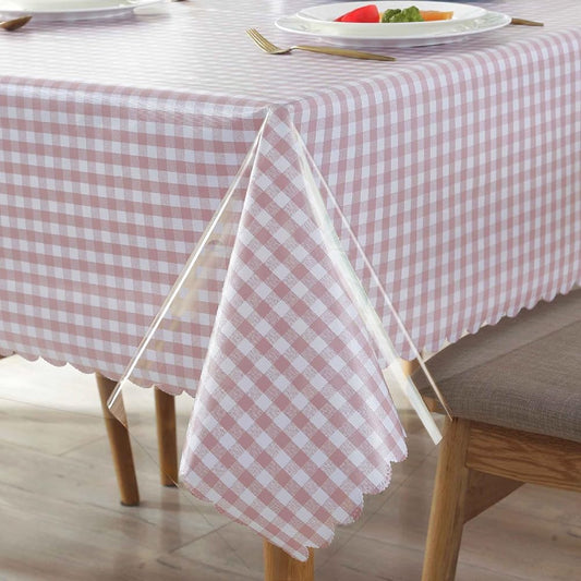 Tischdecke Tischfolie Transparent Tischdecke Durchsichtig Klarsicht Glasklar Wasserdicht Fettdicht Tischschutzfolie Tischschutz für Innen und Außen 0,1 mm (40 x 40 cm)