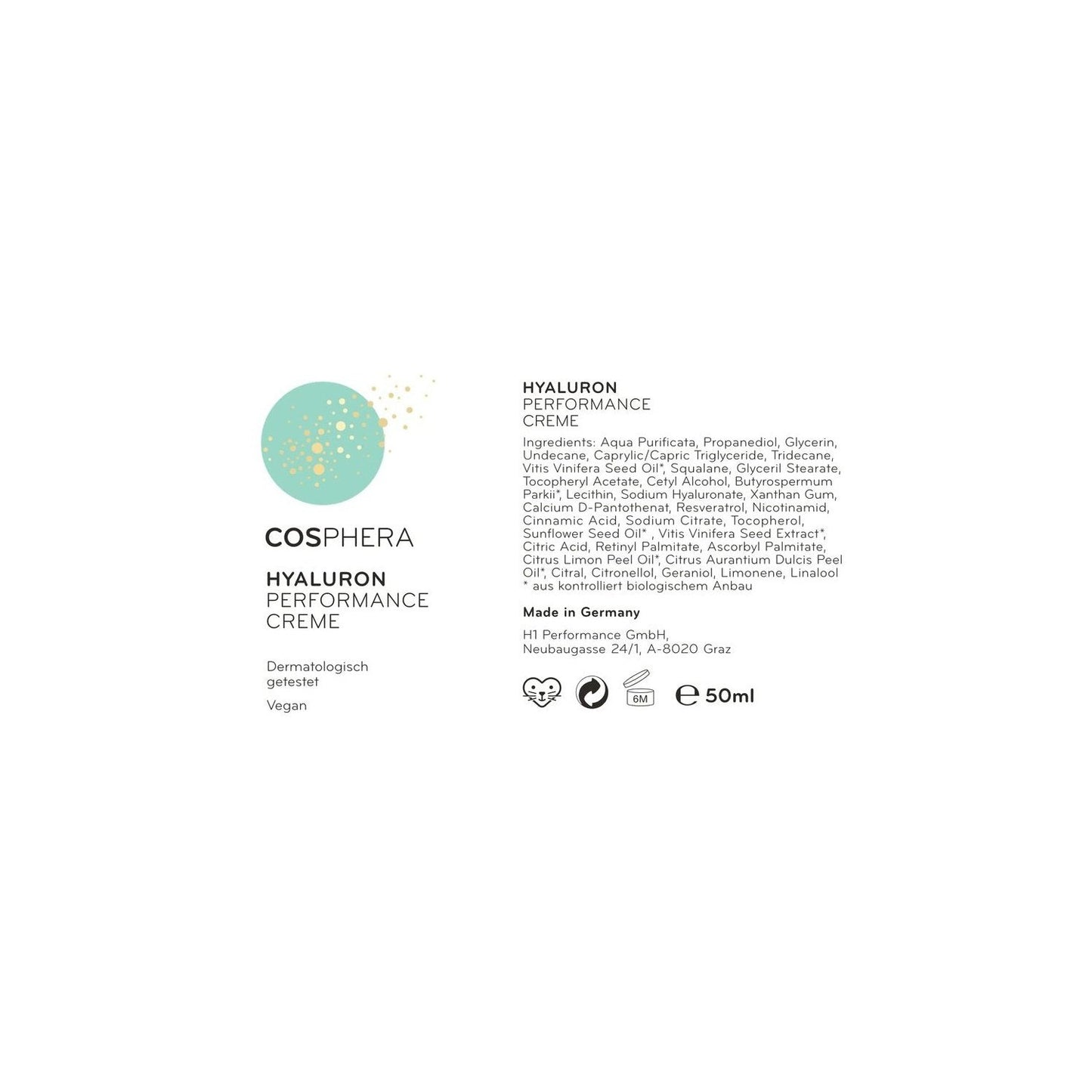 Cosphera - Hyaluron Performance Gesichtscreme