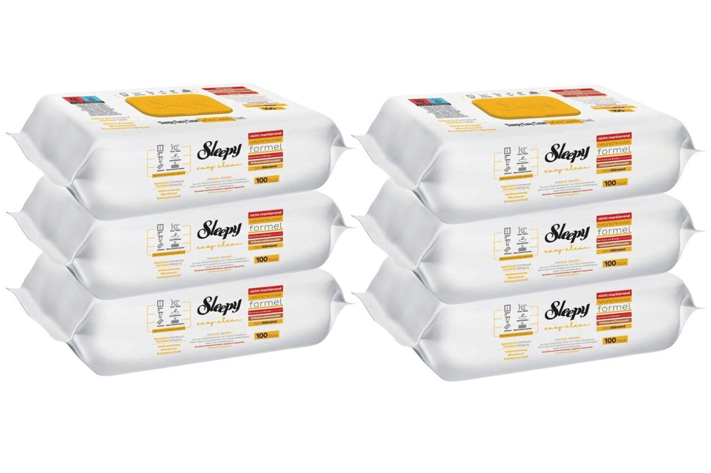 Sleepy Easy Clean Oberflächenreinigungstücher Bleichzusatz 1 Pack, 100 Blatt