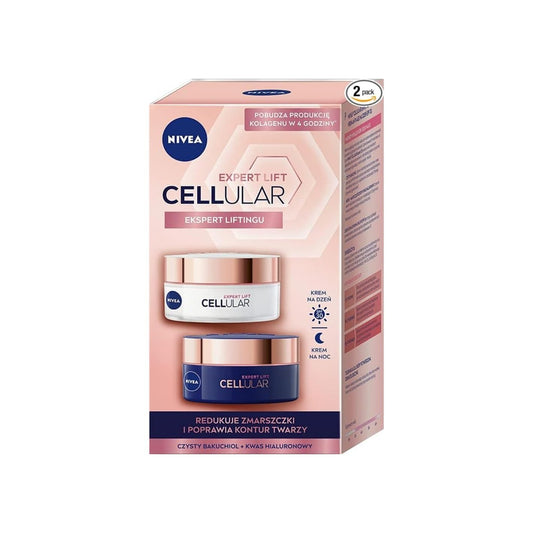 NIVEA - Cellular Expert Lift Anti Faltcremes Set für Tag und Nacht SPF 30 (2x50ml)