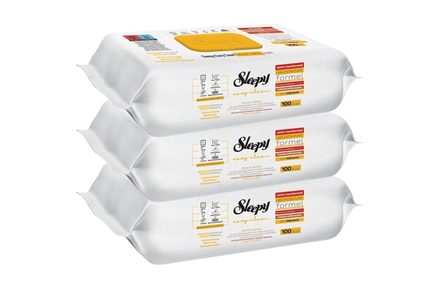 Sleepy Easy Clean Oberflächenreinigungstücher Bleichzusatz 1 Pack, 100 Blatt