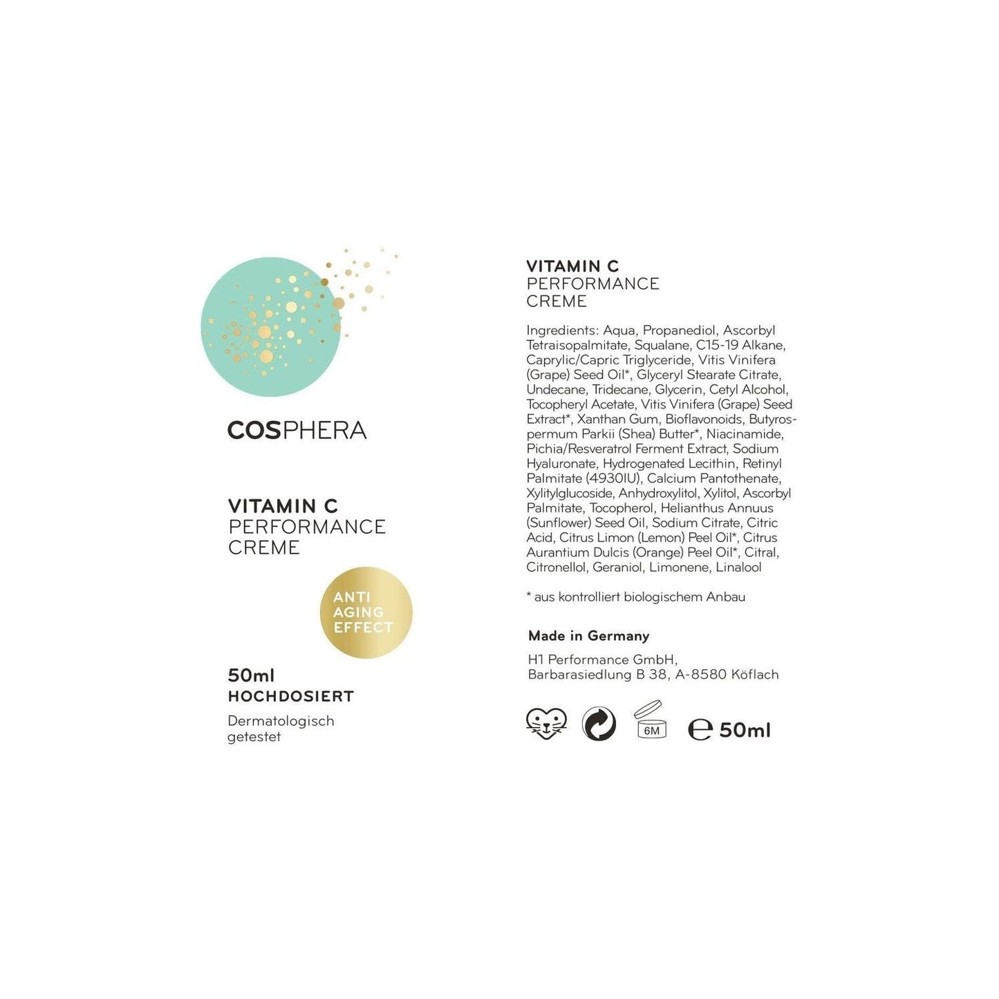 Cosphera - Vitamin C Performance Gesichtscreme