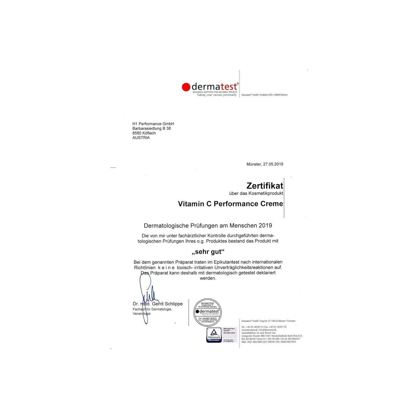 Cosphera - Vitamin C Performance Gesichtscreme
