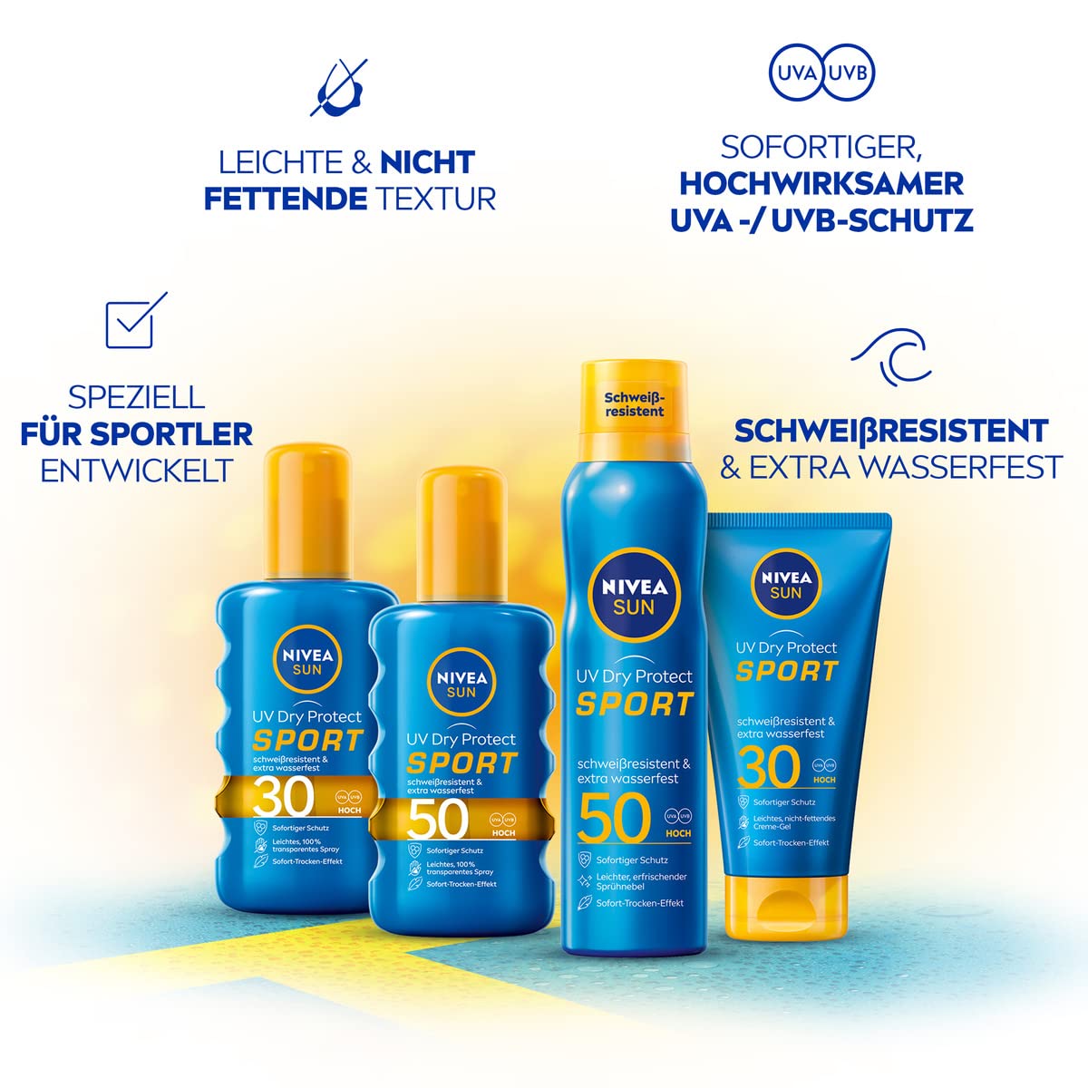 NIVEA SUN - UV Dry Protect Sport Sonnenspray LSF 50 (200 ml)