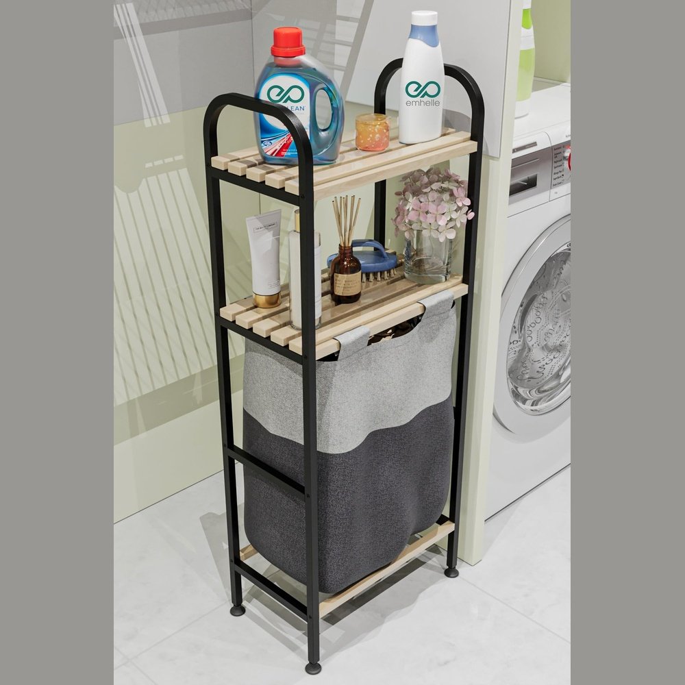 Emhelle - Wäschekorb mit deckel Badezimmer Organizer