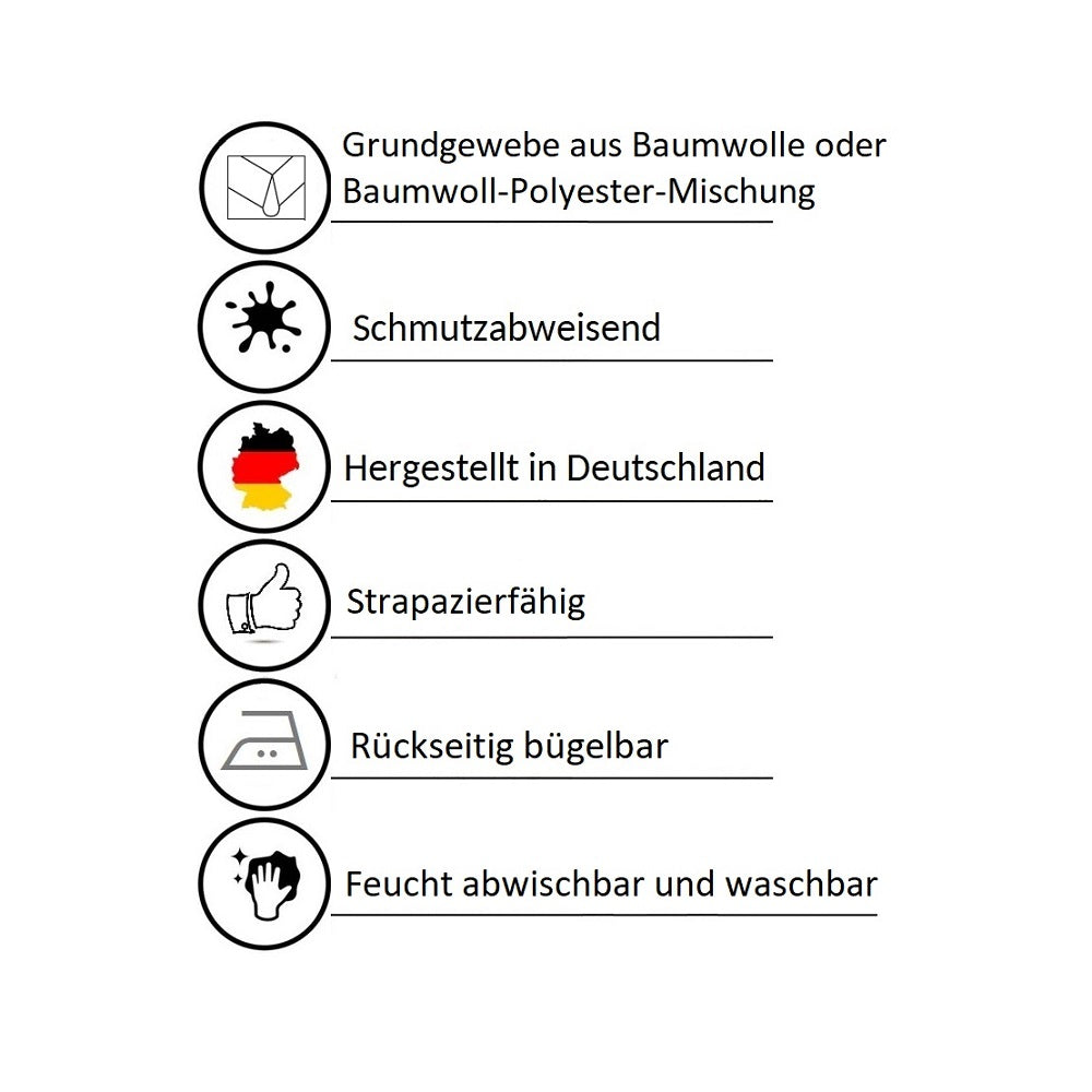 Baumwolle Tischdecke Hortensi