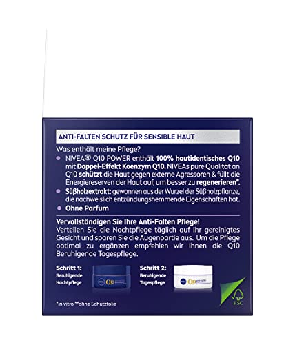 NIVEA - Q10 Anti-Falten Beruhigung Nachtpflege (50 ml)